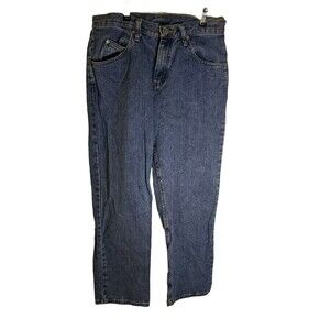 Men's Wrangler Straight Leg Jeans 30x30 Medium Wash Work Jeans Casual